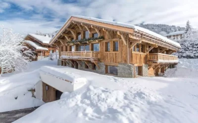 Chalet à Megève, 14 pers, spa, piscine, local à skis