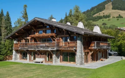 Chalet à Megève, 5 chambres, 12 personnes, vue Alpes