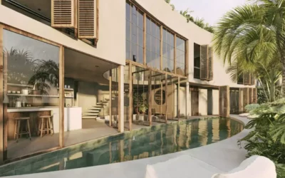 Maison à Tulum, 5 chambres, 2 piscines, jungle paradisiaque