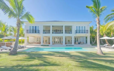 Villa à Punta Cana, 6 chambres, piscine, golf, plage, tennis