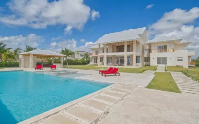 Villa à louer à Punta Cana, 6 chambres, piscine, golf