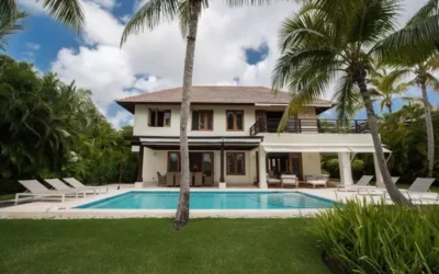 Villa à Punta Cana, 4 chambres, piscine, jacuzzi, golf