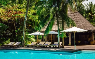 Villa de luxe à louer Seychelles, 6 chambres, beachfront, piscine